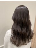 王道アッシュベージュカラー