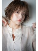 ミルクティーアッシュ伸ばしかけショートボブv川口20代30代40代