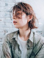 エーバイフー 江坂店(A BY WHO)&nbsp;A BY WHO江坂/ミディアムレイヤーボブ/透明感カラー