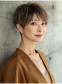 アプリコットオレンジハイライトカラーサーフカール夏くびれヘア