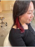 履歴を活かしたインナーカラー