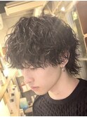 渋谷大人メンズサーフカール緩め波巻きスパイラルパーマ垢抜け