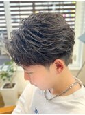 フェザーパーマツイストパーマメンズマッシュメンズパーマ佐賀