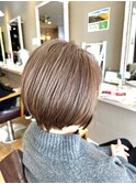 インナーカラーショートカットショートボブハイライトメッシュ