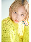 ヘルシーベージュ切りっぱなしボブ