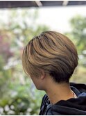 20代30代メンズカットメンズヘア◆ブリーチカーキベージュ