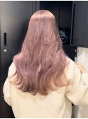 【number ulus】ピンクベージュ×ブリーチ