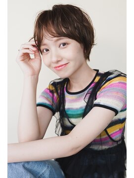 マノ 千歳烏山(MaNO) 〈m29〉大人ショートハイライト髪質改善キッズカット前髪30代40