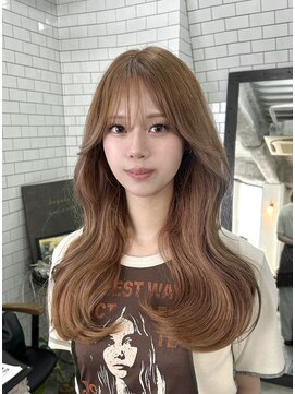 レガーレ(Legare) 【広島韓国ヘア】韓国レイヤーカット×ピンクベージュ