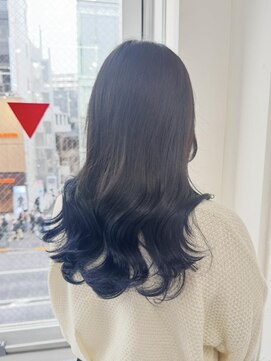 プライズ 表参道原宿店(prize) グラデーションカラーブルーネイビー寒色系原宿表参道