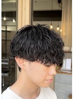 メンズギフト(men's GIFT) 刈り上げツーブロックルーズパーマメンズマッシュ