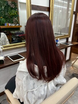 ネウィサリュー 立川(newi saLyu) 髪質改善透明感カラー顔まわりレイヤーカット韓国20代30代40代