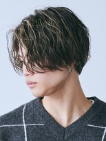 エルマーク 梅田(L-MARK)&nbsp;センターパート/波巻きパーマ/スパイラルパーマ/men's