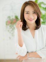 ネル 仙台(Nelu) 仙台/髪質改善/カーテンバング×ミディアムレイヤーカットe