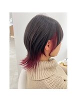 アイニ 天王寺アポロ店(aini) ショートウルフベリーピンク