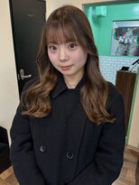 スリット(slit)&nbsp;艶ブラウン×ナチュラルセミロング