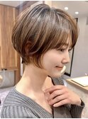 暗めカラー/小顔/オリーブグレー/ココアベージュ/髪質改善