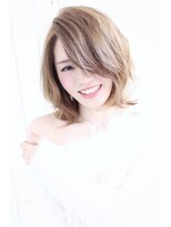 ディー(dee)&nbsp;dee【ノンブリーチ】ヌーディーベージュ×柔らかロブ