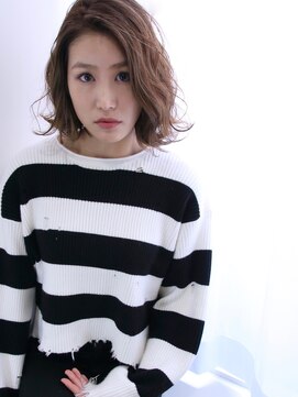 アンス 大阪梅田(ANs.) 30代40代★ヘルシーレイヤーの無造作カール×前下がりボブ