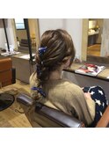 ヘアセット/ヘアアレンジ/ヘアメイク/ハーフアップ/前髪カット
