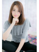 ミック 日暮里店(miq)&nbsp;大人かわいいニュアンスカラー透明感ワンカールこなれヘアc1