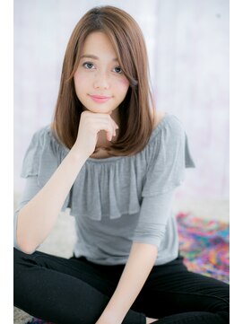 ミック 日暮里店(miq) 大人かわいいニュアンスカラー透明感ワンカールこなれヘアc1