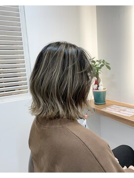 フレリス(FreRis) コントラストバレイヤージュ×くびれミディ☆ グレージュ