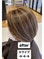 アース コアフュールボーテ みどり店(EARTH coiffure beaute)&nbsp;脱白髪染め（クイックハイライト）