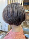 20代30代40代大人可愛い丸みショートボブ