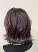 艶髪パープル外ハネボブ