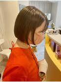 髪質改善×ワンレンぱつっとボブ
