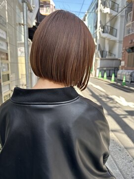 エース (ACE) 【ACE】切りっぱなしボブ×透明感ベージュカラー