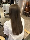 ダブルカラー×グレージュ