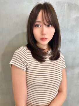 ロンドローズ 名古屋(Lond damaskRose) リフトレイヤー センターパート ブリーチ縮毛矯正 ヨジャドル57