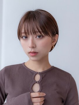 イオ 本厚木(io) 20代30代丸みショート似合わせカットフルバング耳かけイメチェン