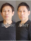 ビフォーアフタービジネスカジュアル刈り上げ短髪