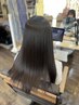 髪質改善オイルストレート＋似合わせカット￥19800