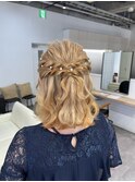 ヘアセット＿ハーフアップ