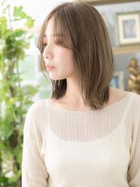 カバーヘア ブリス 北浦和(COVER HAIR bliss) ベージュカラーセンターパート抜け感ヘアTb9北浦和20代30代40代