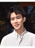 爽やかアップバングスパイキーショート
