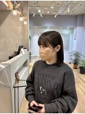 オリーブベージュブリーチ有り水素カラー