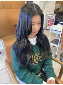 ロングレイヤー/ブルーブラック/20代/30代/40代