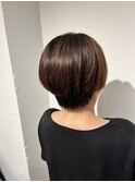 艶髪ショートマッシュ/髪質改善/艶カラー/小顔カット/30代/40代