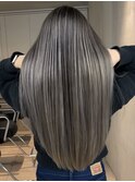 韓国ヘアーハッシュカットレイヤーカットハイライトカラー