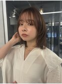 ミディアムレイヤー/似合わせカット/シースルーバング/髪質改善