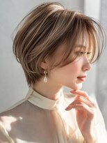 ハーシーバイアポロ 相模大野(HERSHE by apollo)&nbsp;xカット//ホワイトグレージュ/レイヤーカット/チェリーブラウン