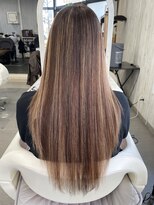 カラペア 大みか店(Color-pair)&nbsp;白髪ぼかしハイライト&髪質改善