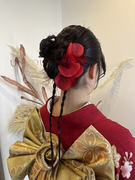 アンジュール 成人式ヘアセット