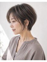 ウィールール 札幌店(WE RULE)&nbsp;40代50代◎白髪ぼかしハイライト×大人美人ショート