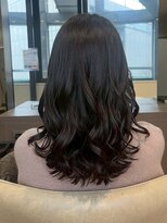アウラ(AURA)&nbsp;盛岡駅ブリーチなしダブルカラー顔周りレイヤーカット髪質改善
